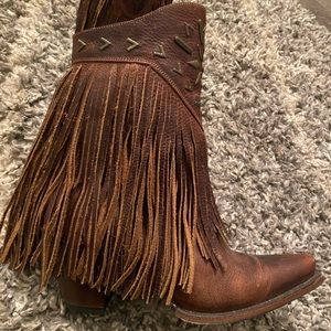 Lane “Fringe It” Tall Booties